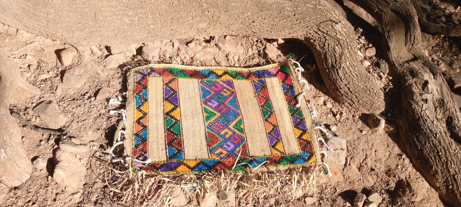 Reed rug  Colored Morocco