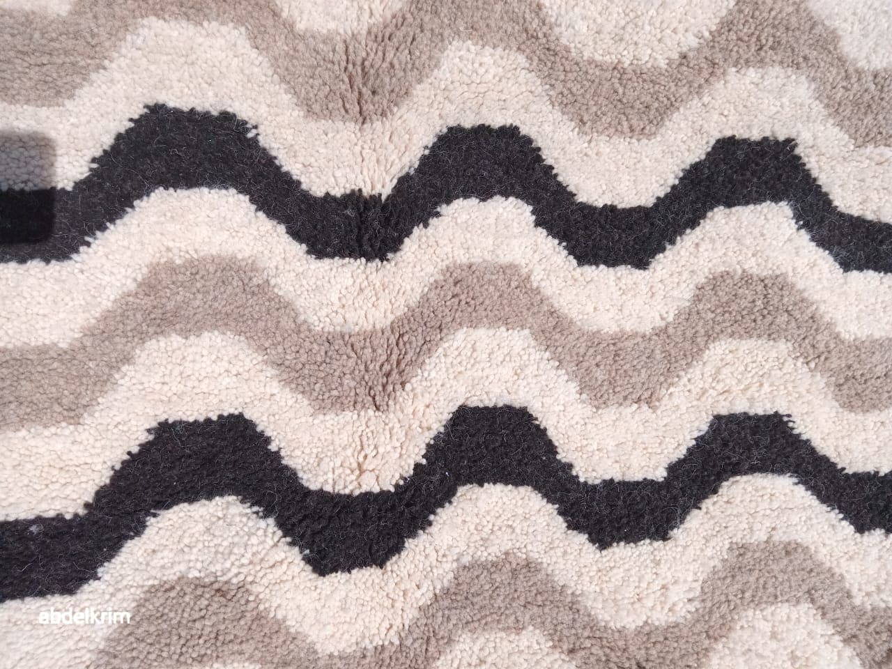  Mixed handmade rug  Black, White Morocco