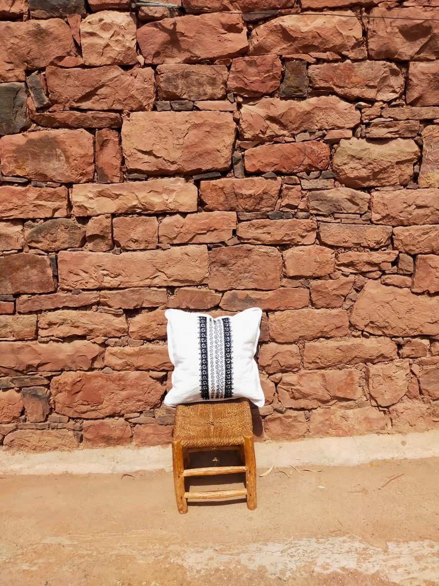 Handmade Embroidered Pillow