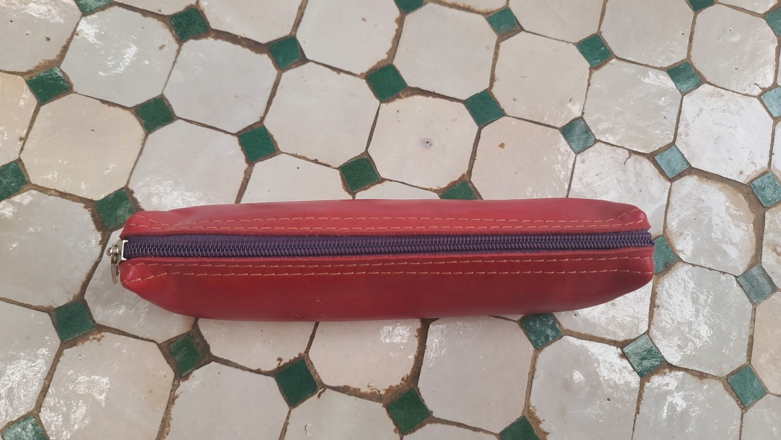   small bag leather Red, Black Morocco