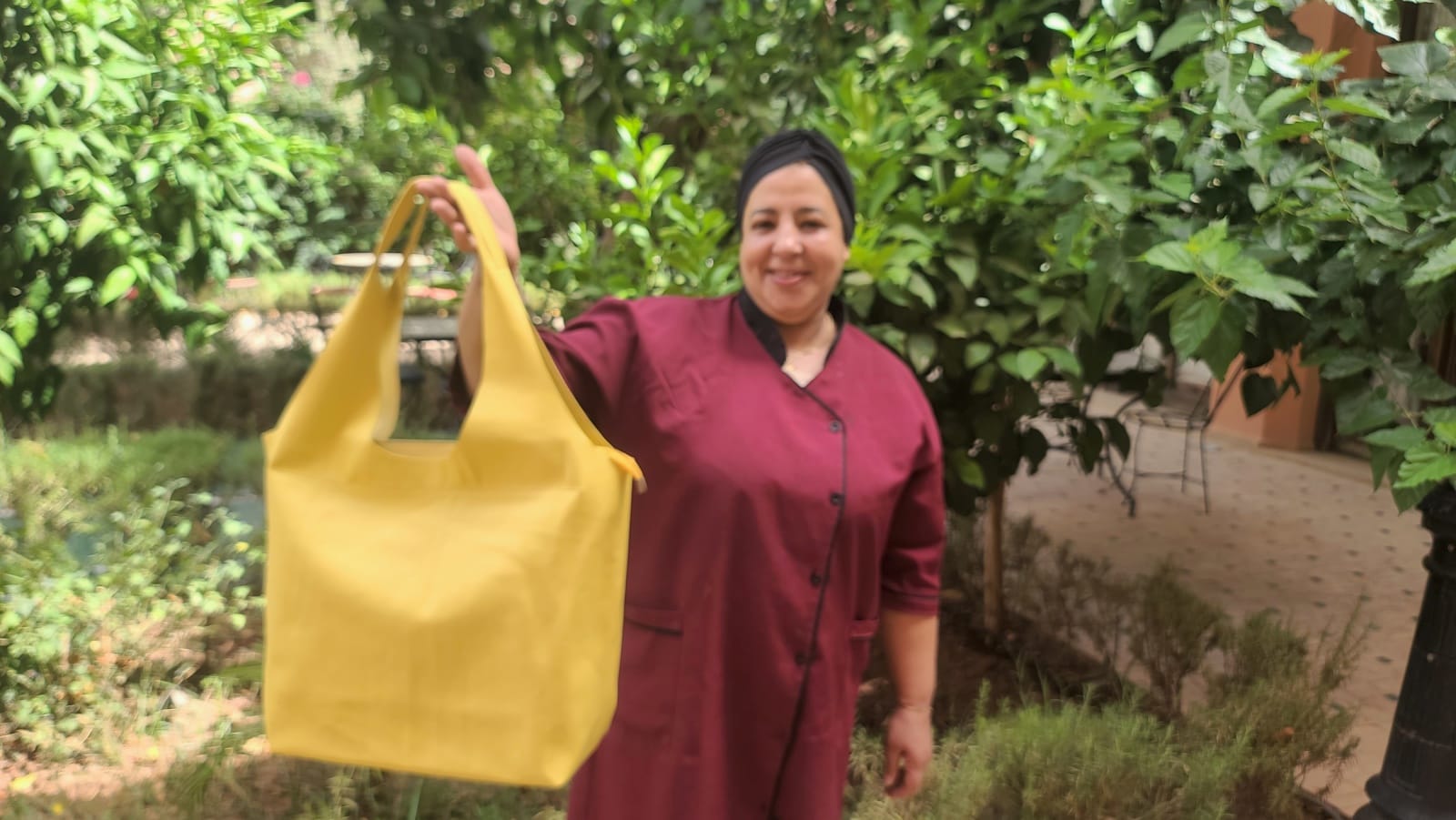  bag leather Yellow Morocco