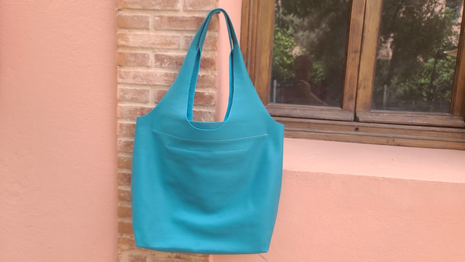  bag leather Light Blue Morocco