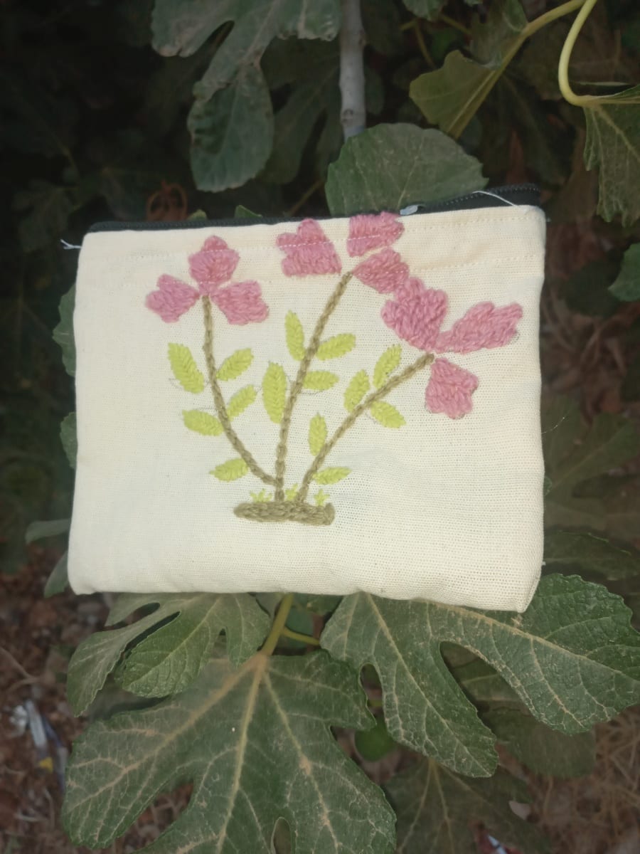  Money Bag  Pink, Green Morocco