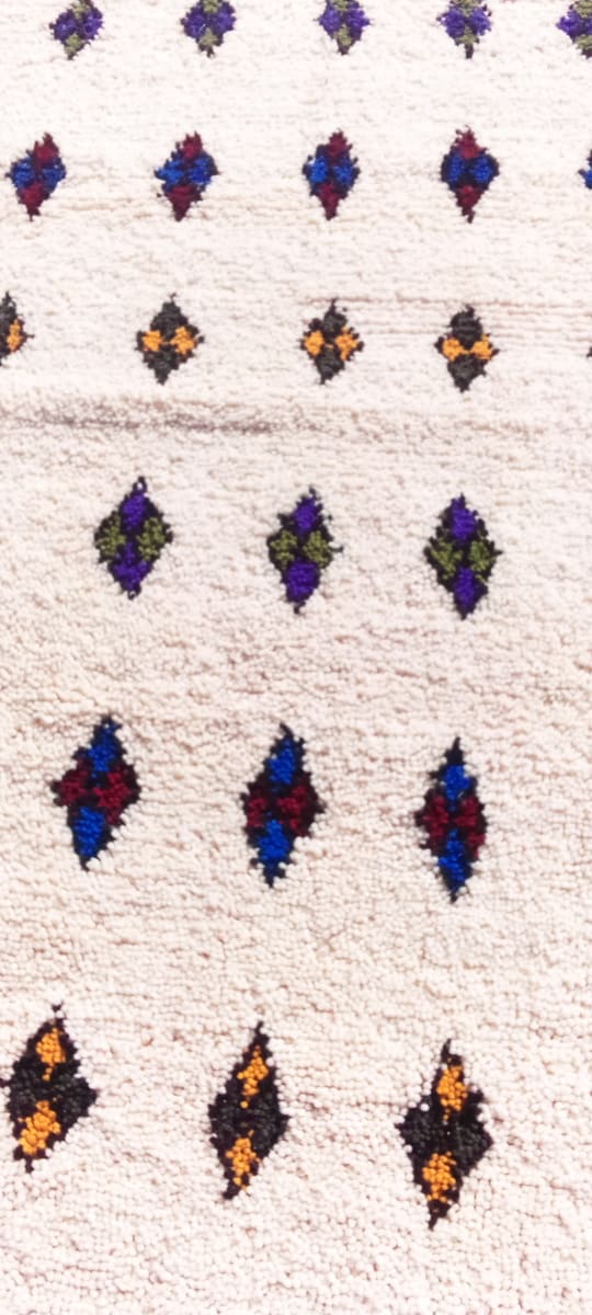  Beni Ourain Rug Wool  and Thread Colored Morocco