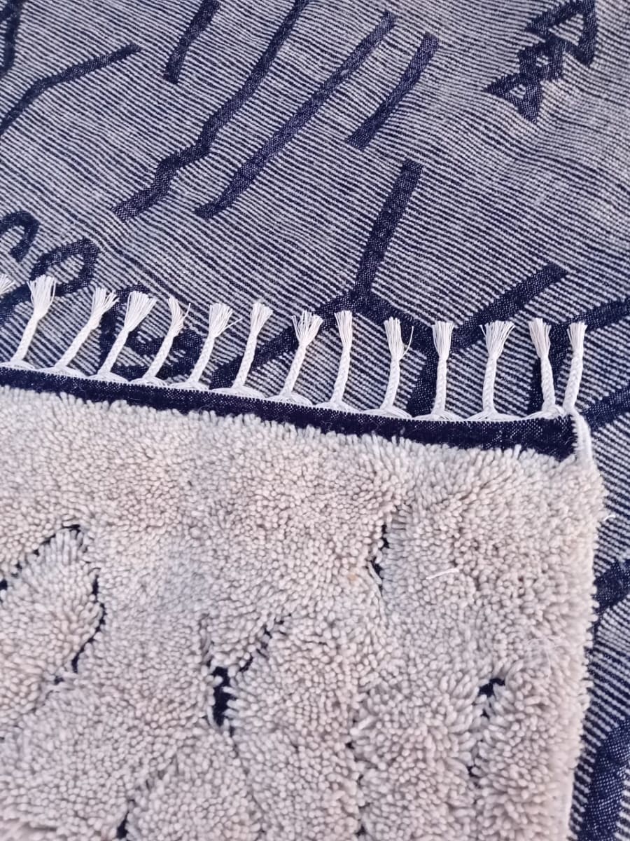  Pileknot Rug  Black, White Morocco