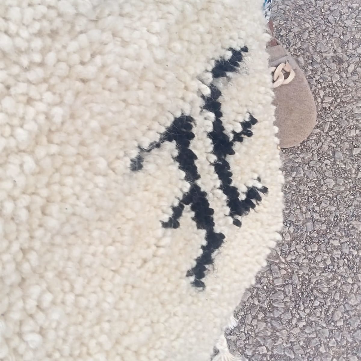  Beni Ourain rug  Black, White Morocco