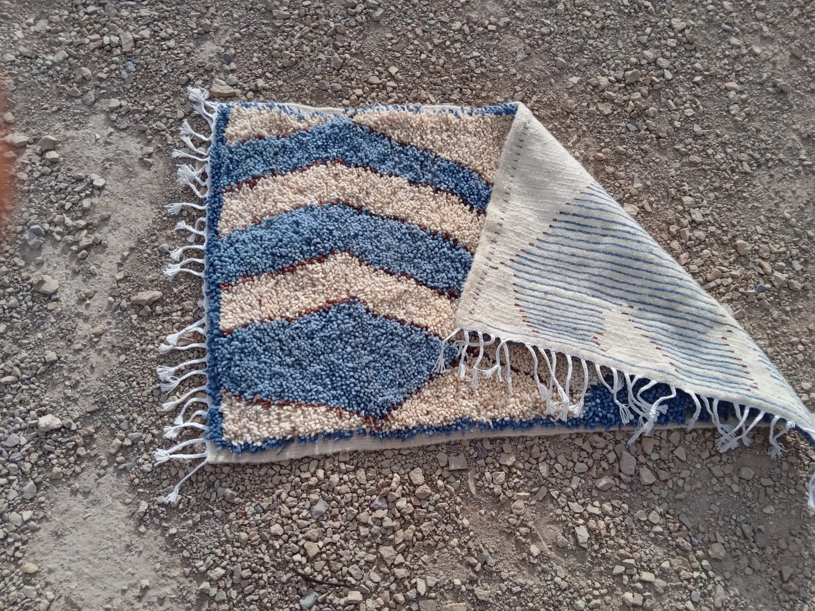  Beni Ourain Wool String and Wool Colored Morocco
