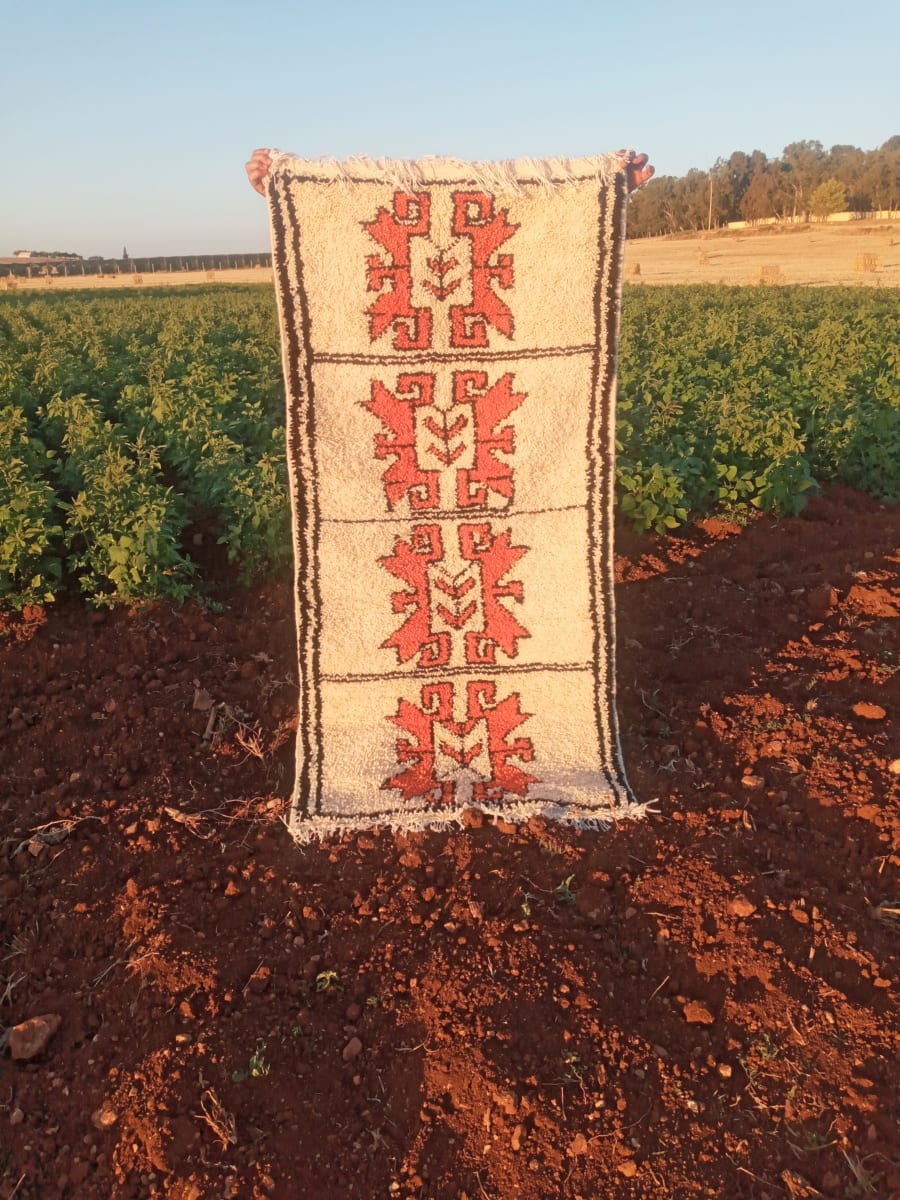  A rug  Orange, Black Morocco