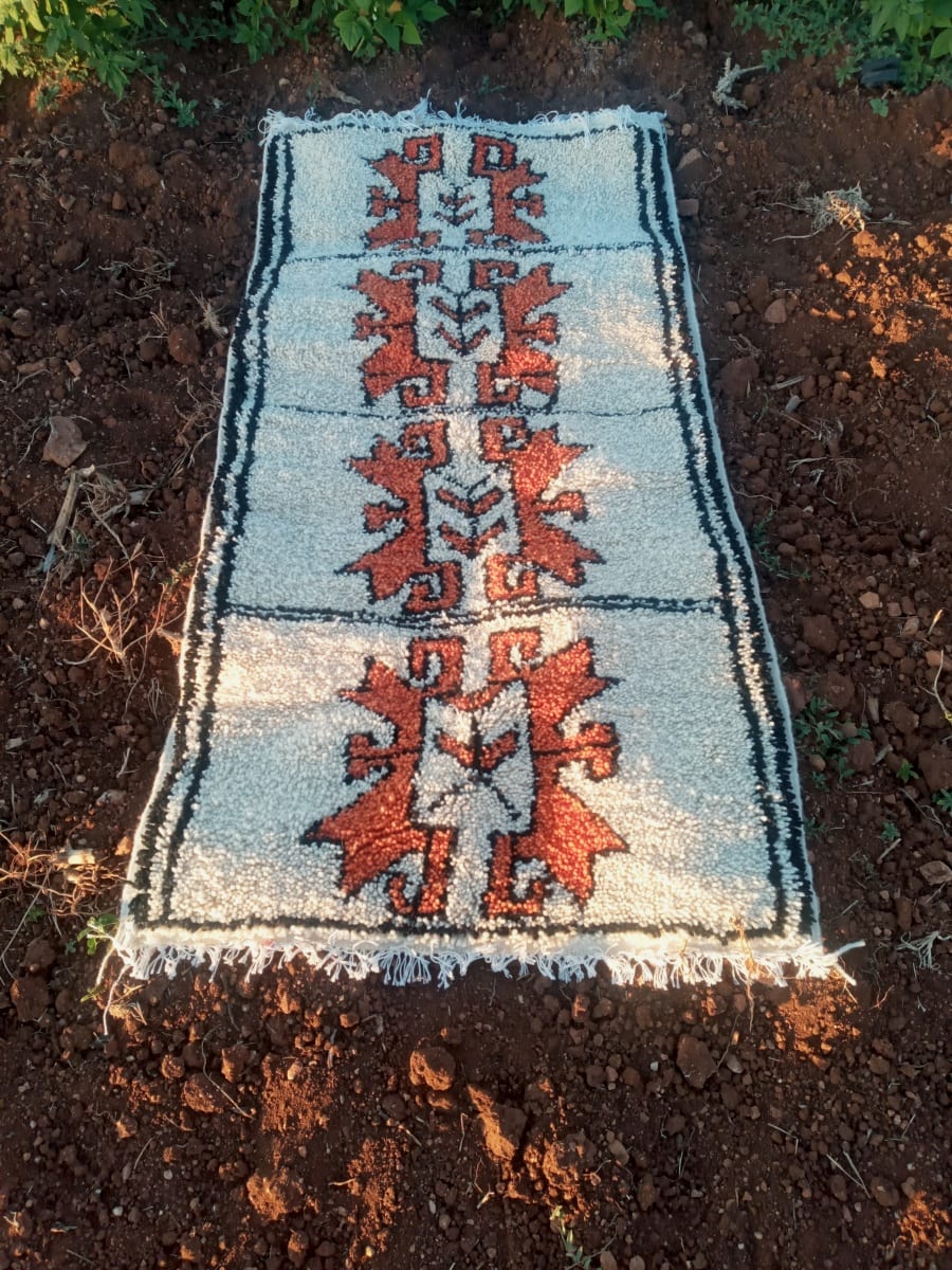  A rug  Orange, Black Morocco
