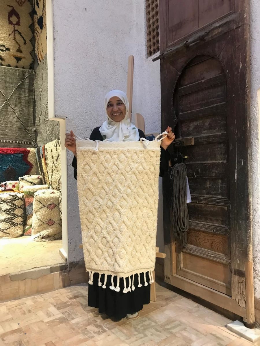  Pileknot Rug  White Morocco
