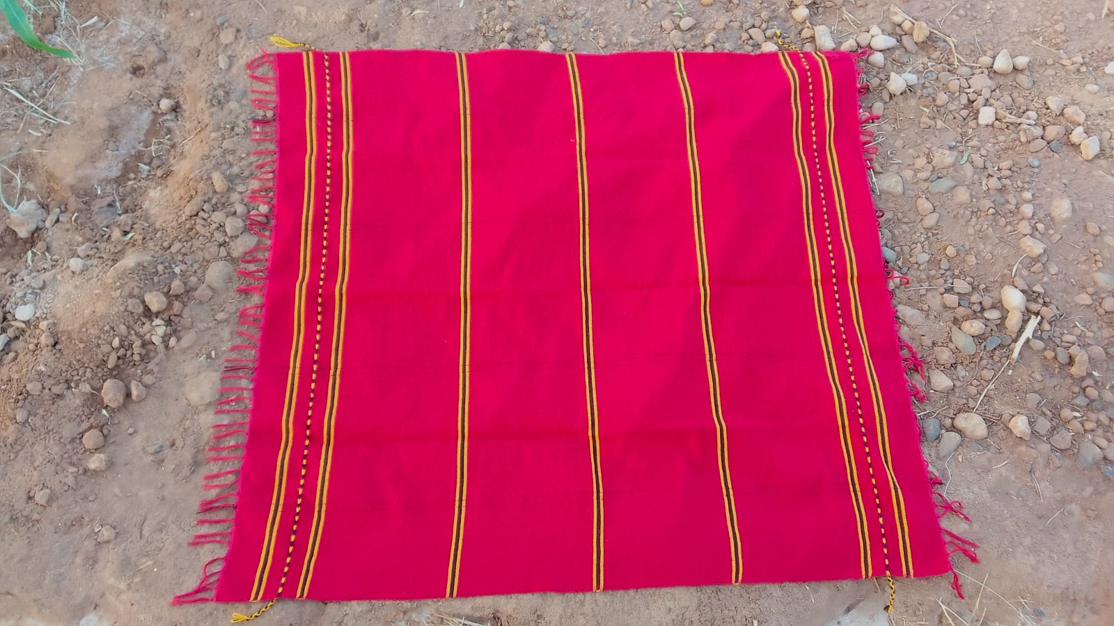  Mendeel Fabric Wool Threads Red, Yellow Morocco