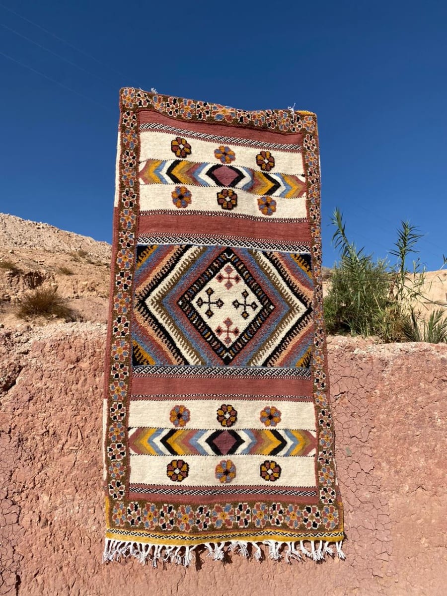 Flatweave and Pileknot rug