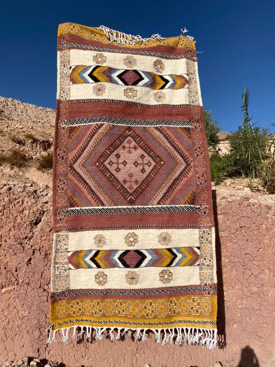 Flatweave and Pileknot rug