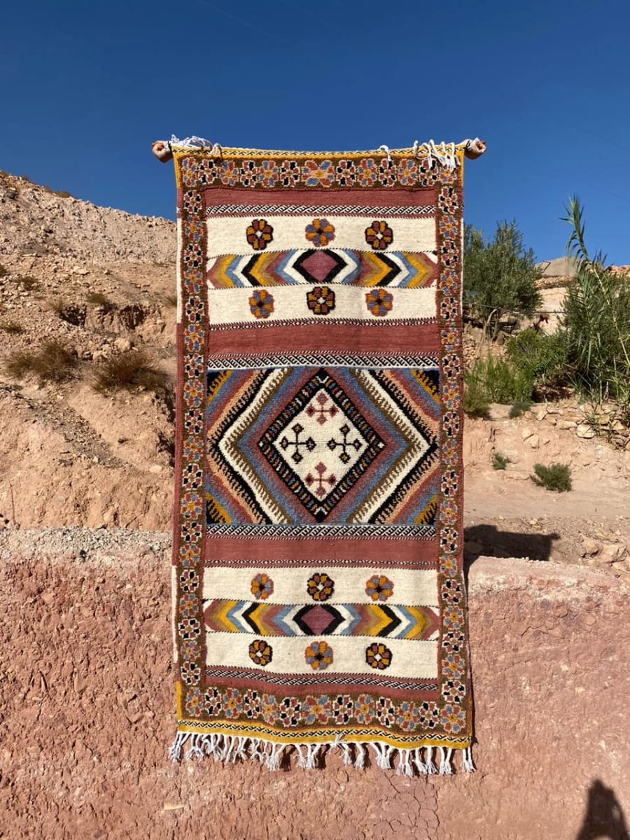Flatweave and Pileknot rug