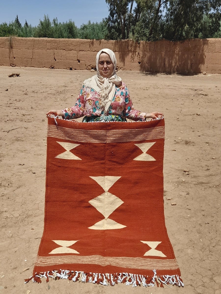  Flatweave  Orange Morocco