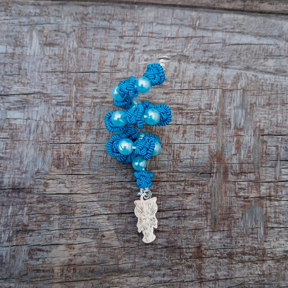 Button Dangle Earrings