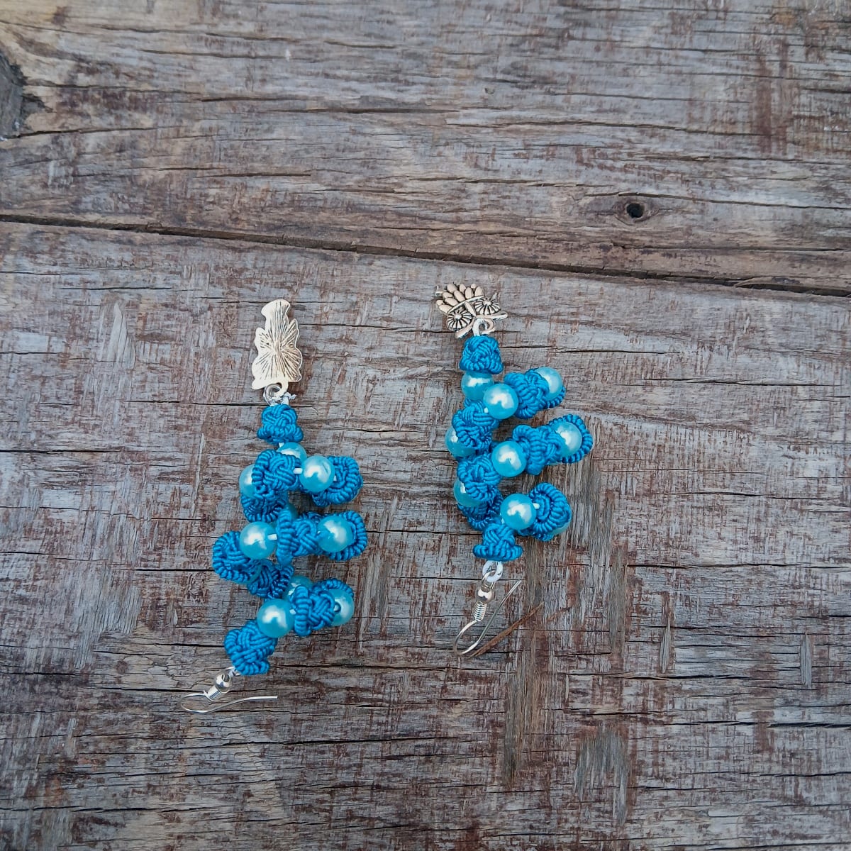 Button Dangle Earrings