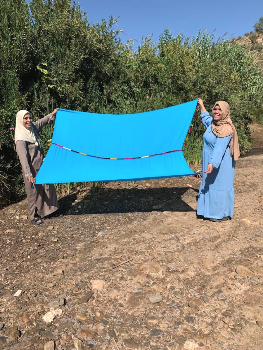  Tahrouit shawl  Colored Morocco