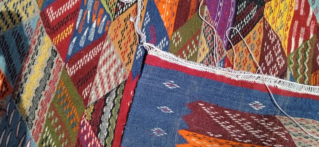 Handmade Moroccan Flatweave Rug