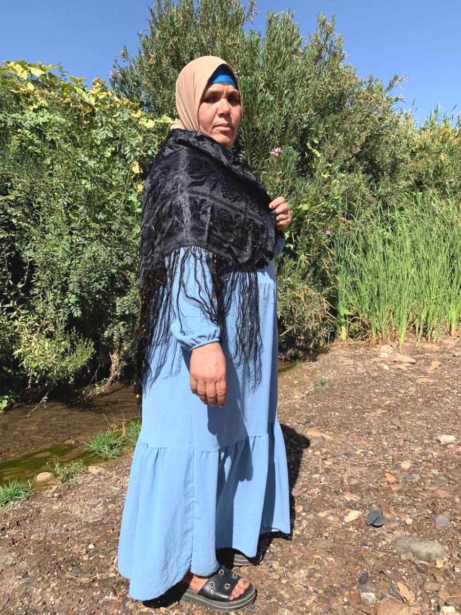  Tahrouit shawl  Black Morocco