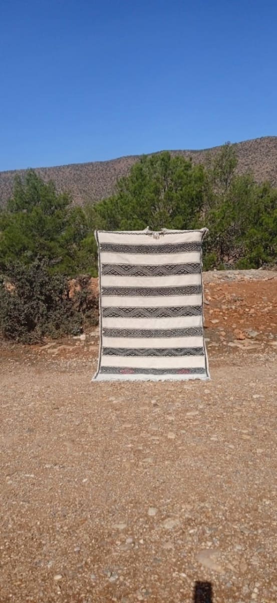  Flatweave  Red, Black Morocco