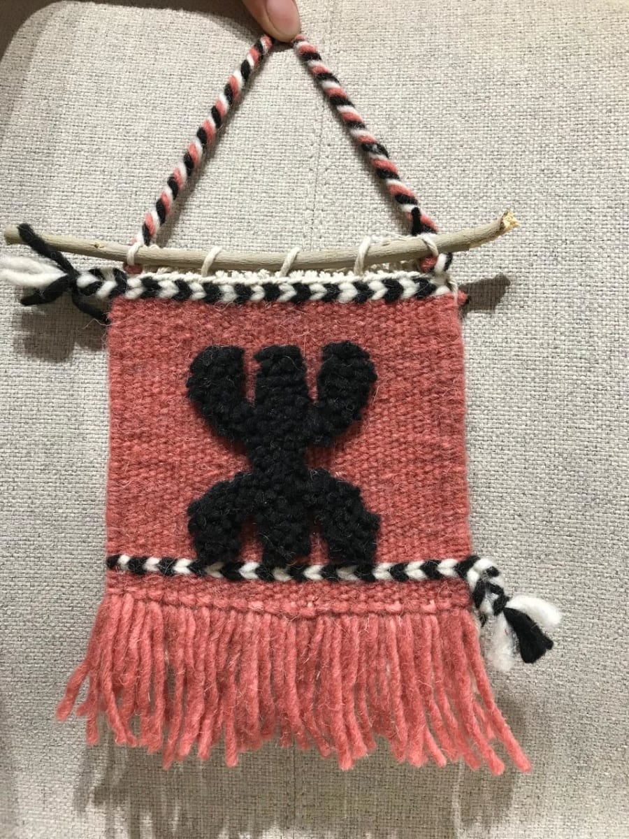 Handmade rug wall-hanging