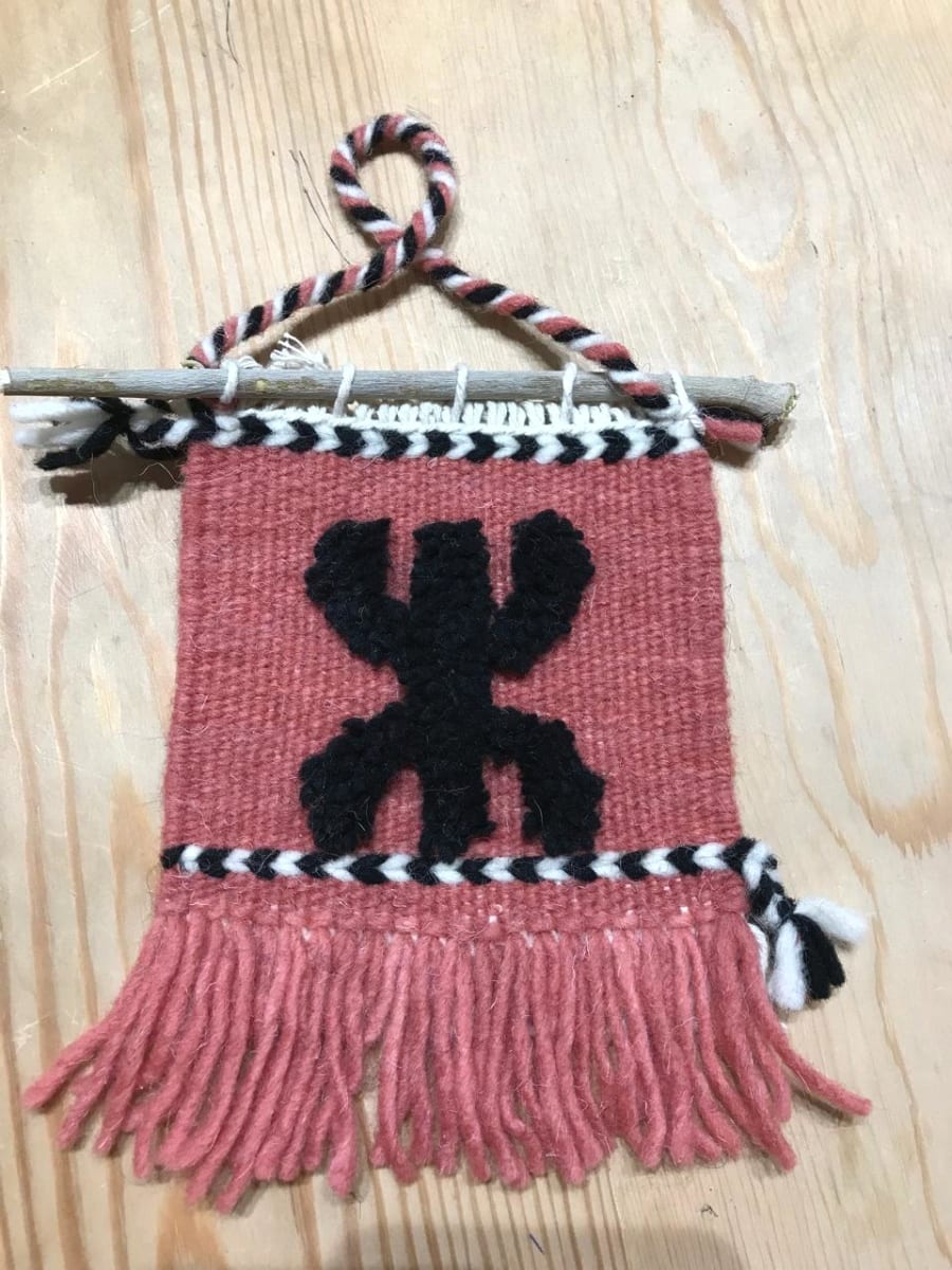 Handmade rug wall-hanging