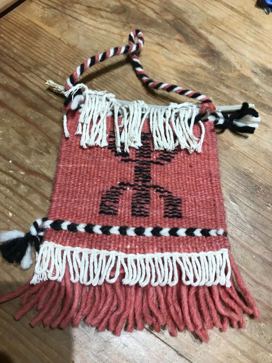 Handmade rug wall-hanging