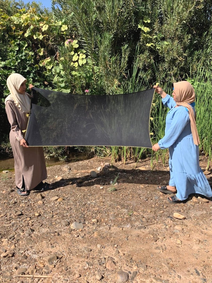  Tahrouit shawl  Black Morocco