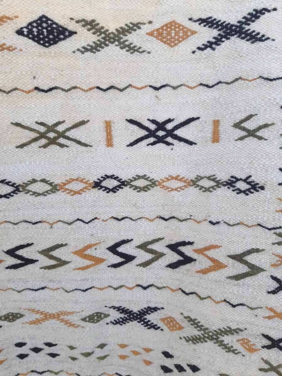 Woven Blanket  Colored Morocco