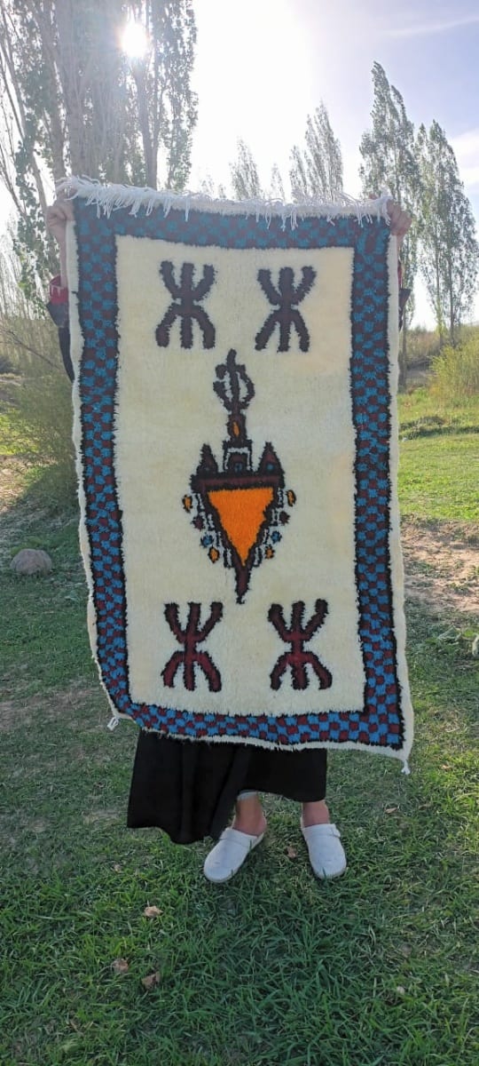 Pileknot rug  Colored Morocco