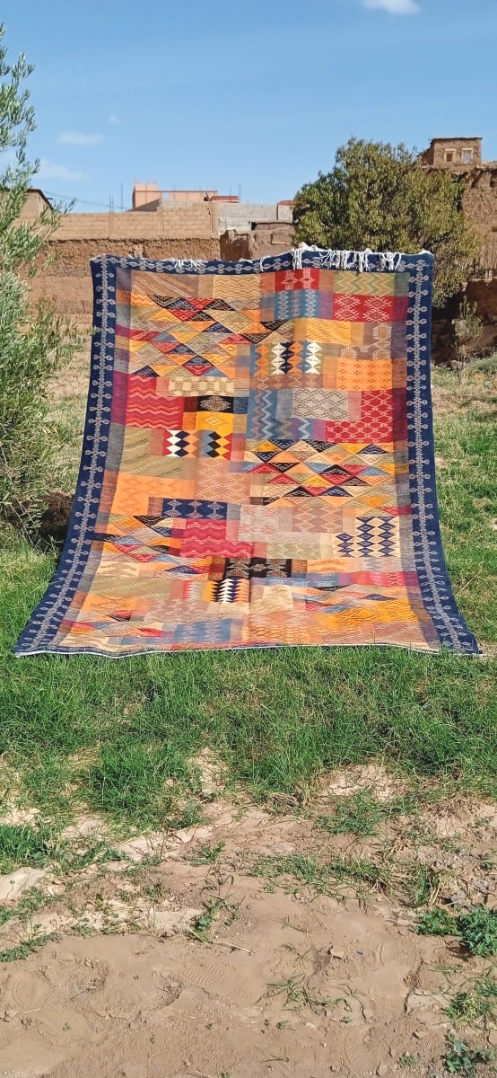 Handmade Moroccan Flatweave Rug