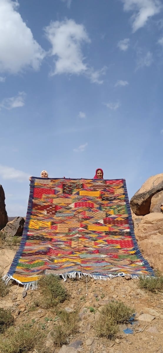 Handmade Moroccan Flatweave Rug
