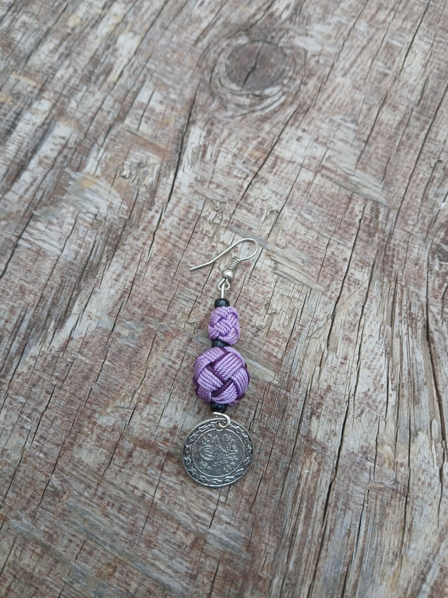 Button Dangle Earrings