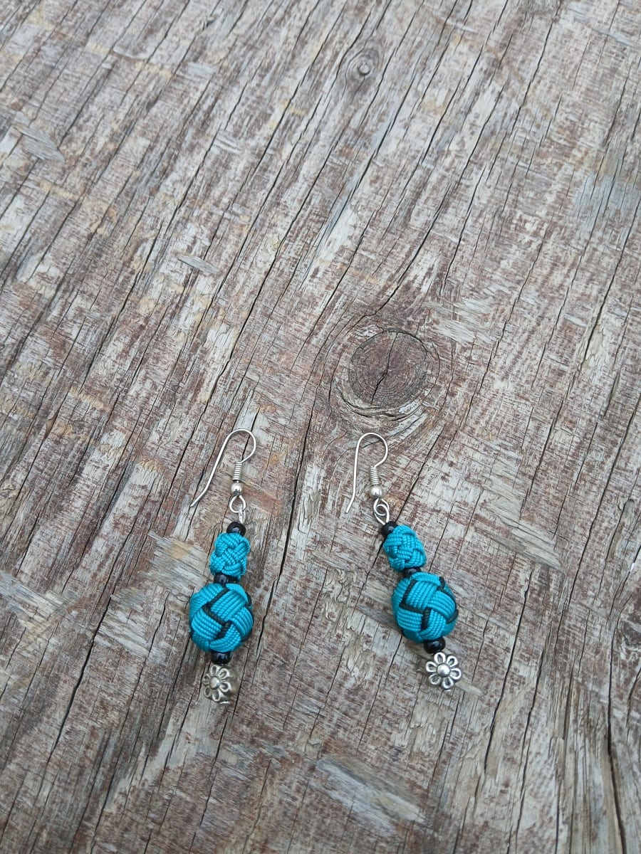 Button Dangle Earrings