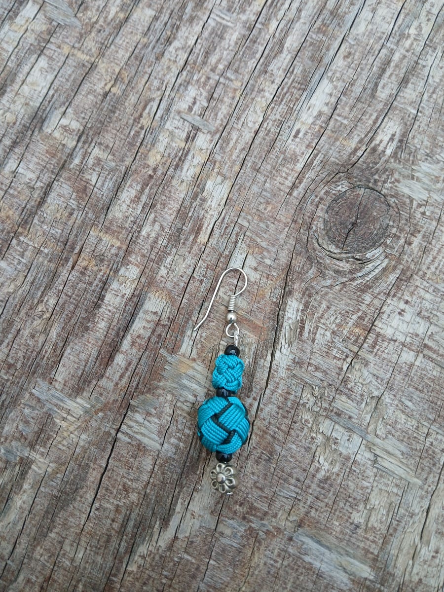 Button Dangle Earrings