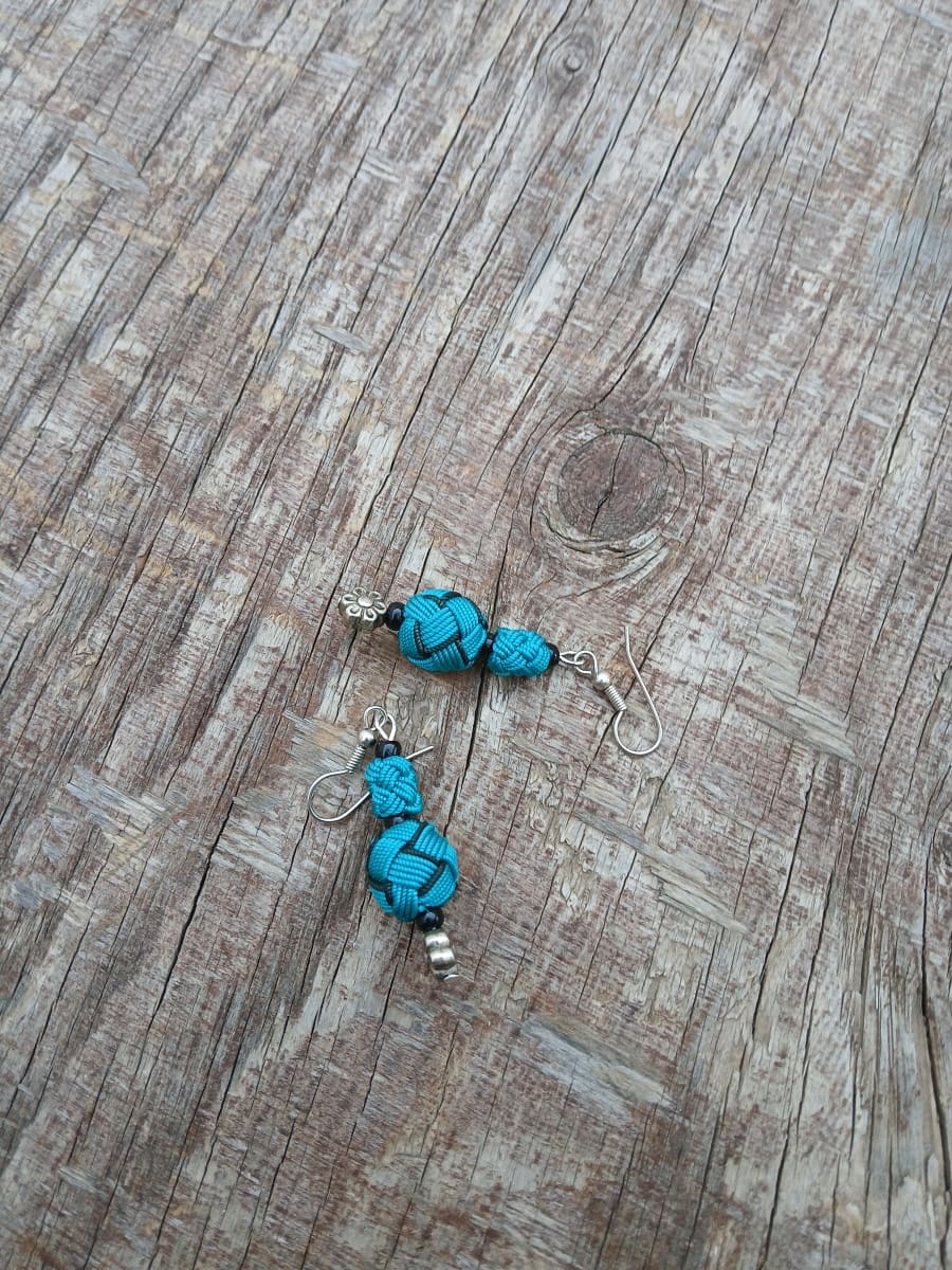 Button Dangle Earrings