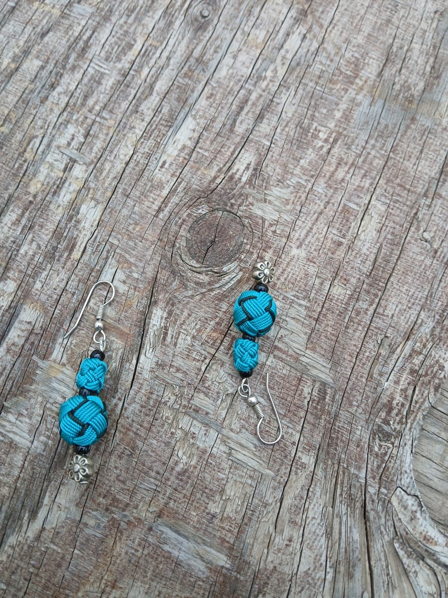 Button Dangle Earrings