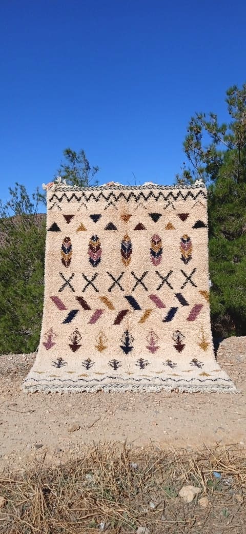  Marmoucha Rug Wool Warp and Wool Colored Morocco