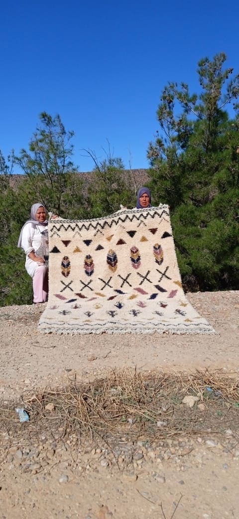  Marmoucha Rug Wool Warp and Wool Colored Morocco