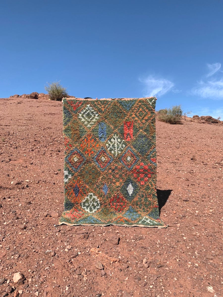  Beni Ourain Rug  Colored Morocco