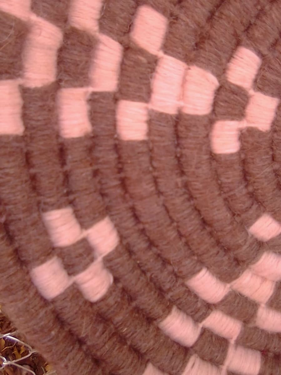  Basket  Brown, White Morocco