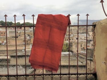  Scarf Sabra, El Habba, and  polyster Red Morocco