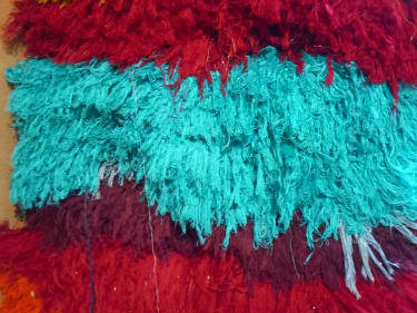  Scarf Sabra, El Habba, and  polyster Red Morocco