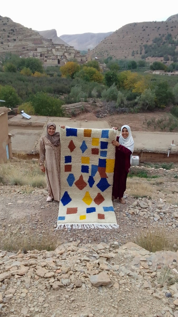  Rug  Colored Morocco