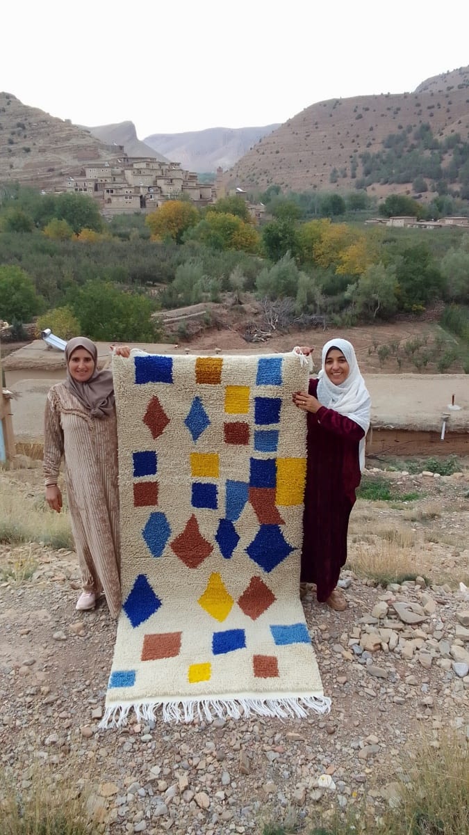  Rug  Colored Morocco