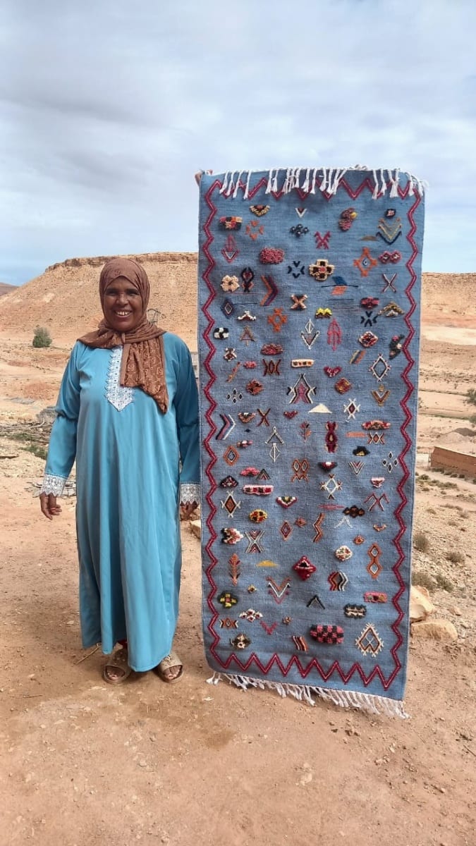 Flatweave and Pileknot rug