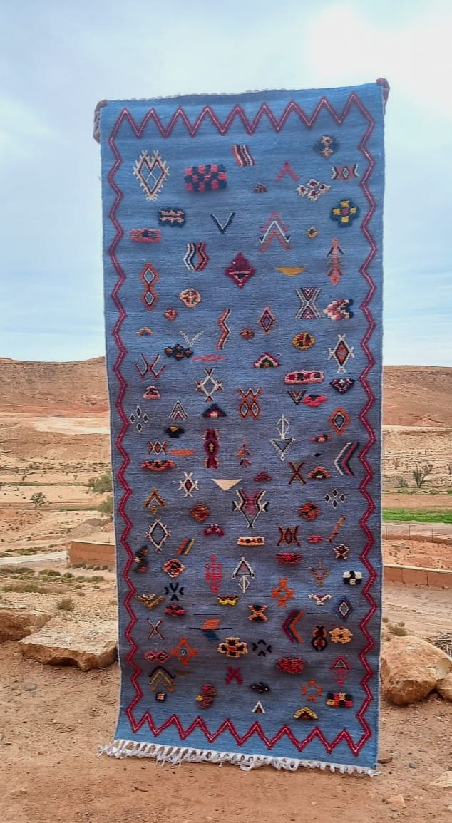 Flatweave and Pileknot rug