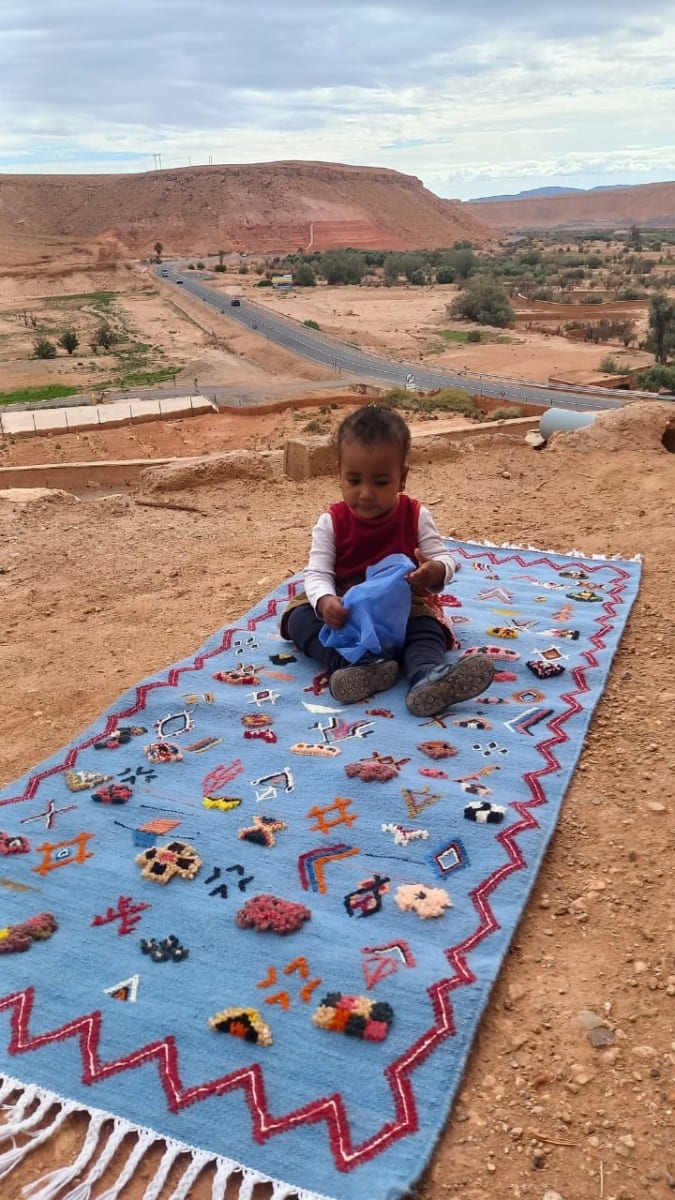 Flatweave and Pileknot rug