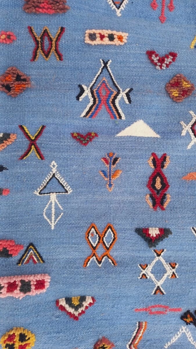 Flatweave and Pileknot rug